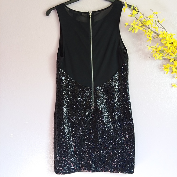 Forever 21 black sequin bodycon mesh dress - Picture 6 of 7